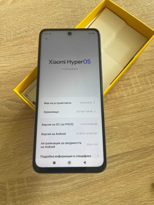 POCO X4 GT 5G, много запазен- като нов е, пълен комплект