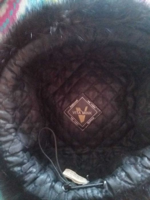 Шапка  ушанка норковая