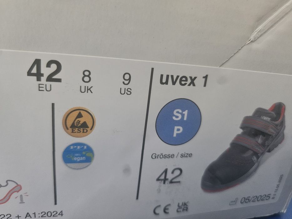 Sandale de protectie  UVEX 1 S1 - noi marimea 42