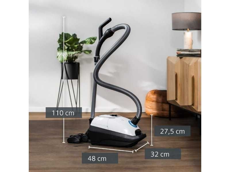 Прахосмукачка Siemens VSZ7442S - 650W, Бяла