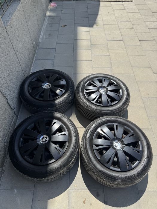 Оригинални железни джанти 16” 5x112 + гуми - Skoda / Seat / VW / Audi
