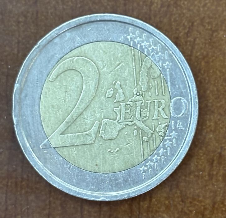 Монета от 2 евро Данте Алигиери