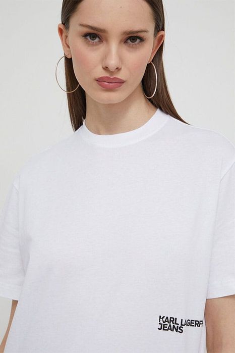 Бяла тениска Karl Lagerfeld - S