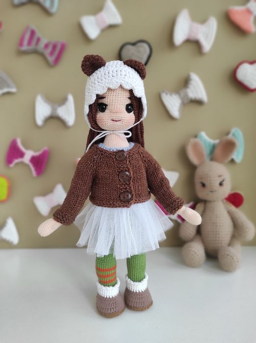 Кукла вязаная продам