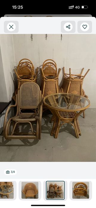 Мебель из натурального ротанга
