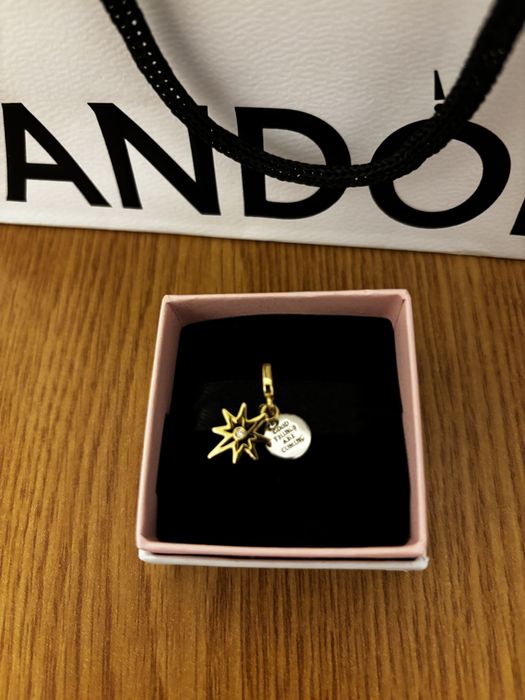 Pandantiv Pandora original argint aur diamant