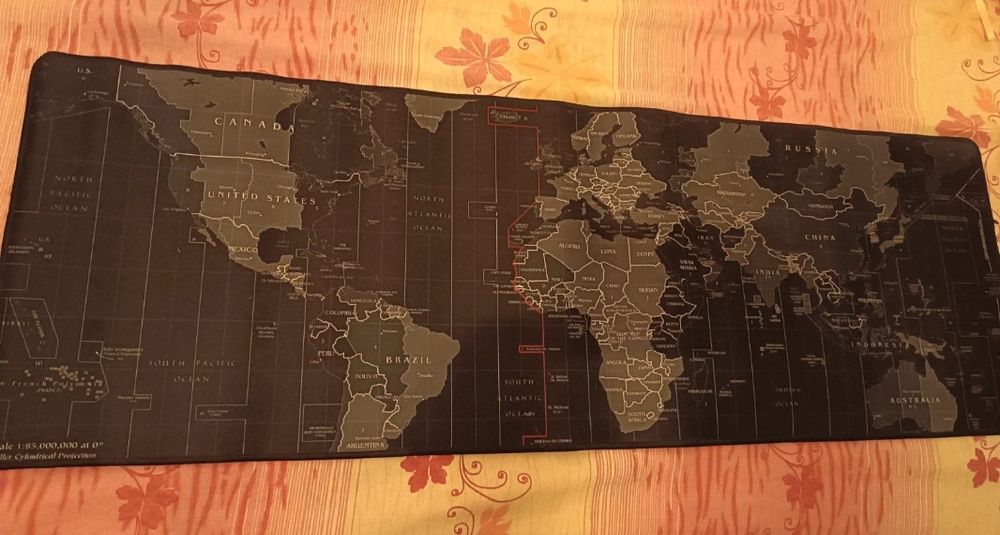 Mouse pad harta lumii