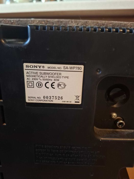 Vand Subwoofer Sony SA-WP780 Activ