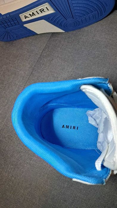 Adidasi Amiri Skeleton bandana blue