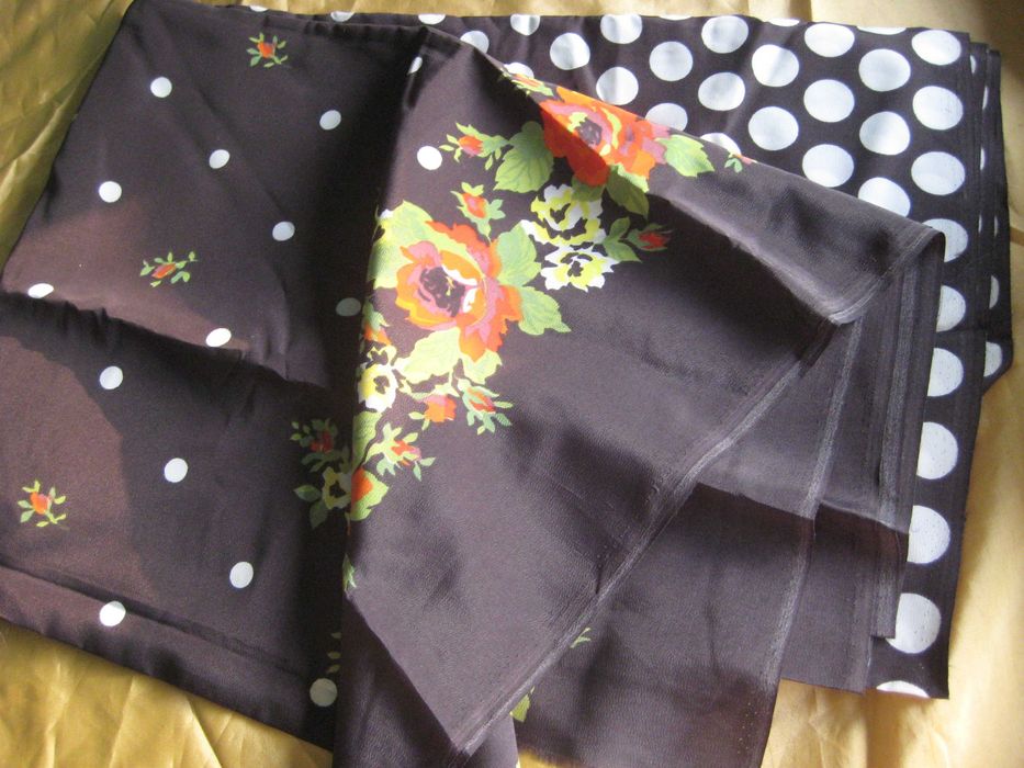 Ткань различная отрезы - батист черный с белым Натуральный Хлопок