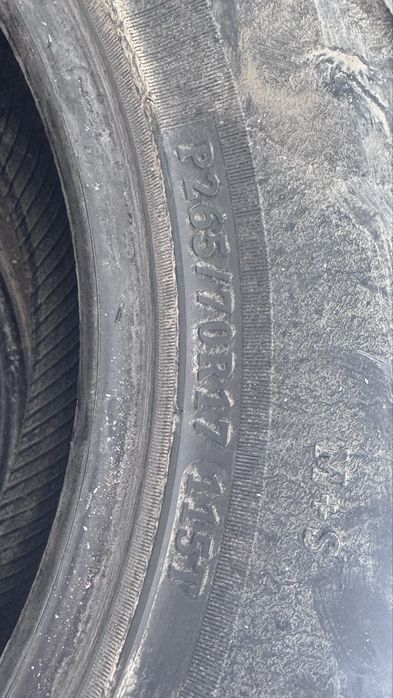 Лето резина. 265/70/17