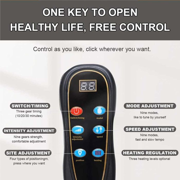 Масажен матрак с вибрационно отопление и масаж на краката