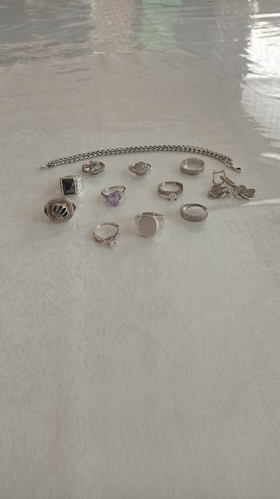 925 proba Kumush uzuk braslet ziraklar