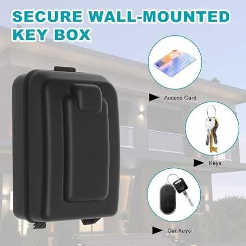Нова Метална кодова кутия за ключове външна стенна сейф 12 цифри дом