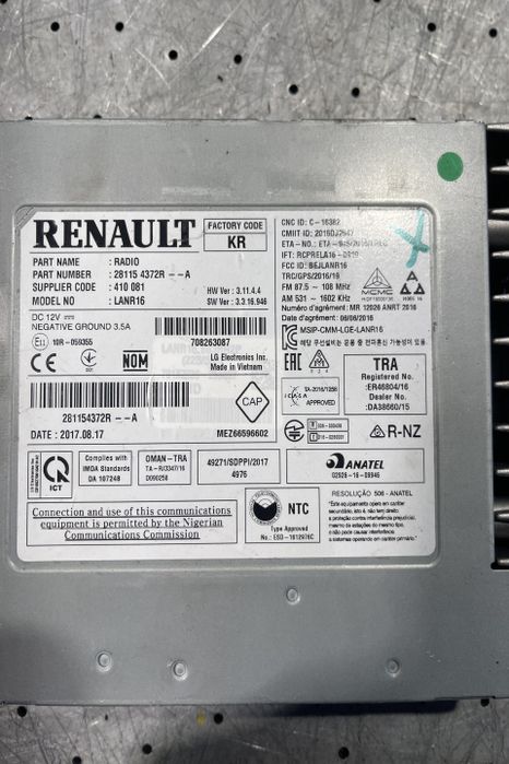 Modul navigatie 281154372R 281154372R 281154372R Renault Espace a 5-a