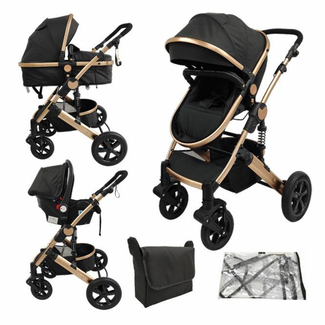 Carucior bebe cu suspensii 3 in 1
