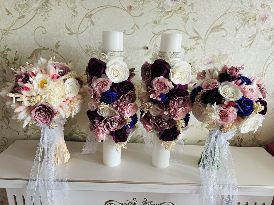 Lumânări nuntă/Handmade