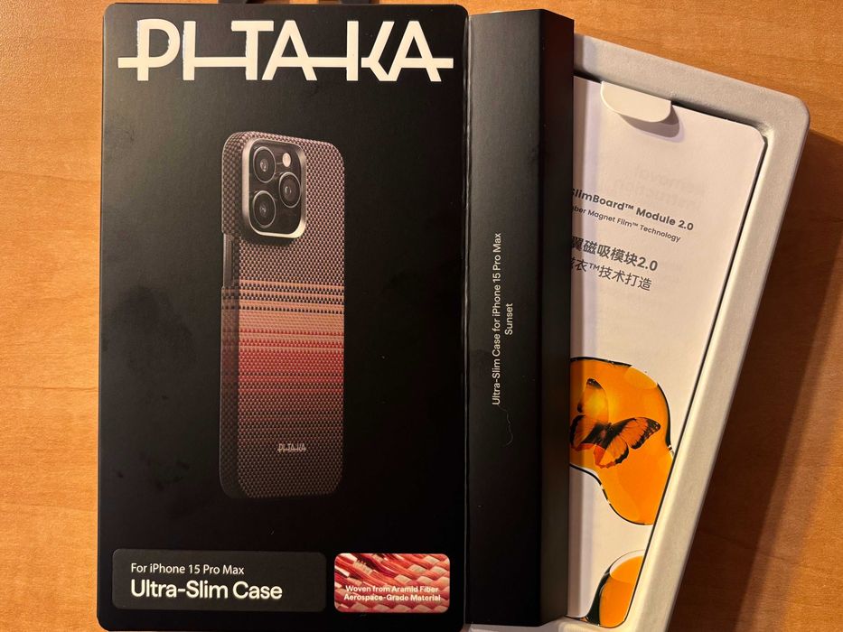 Husa noua Pitaka Sunset pentru iPhone 15 Pro Max