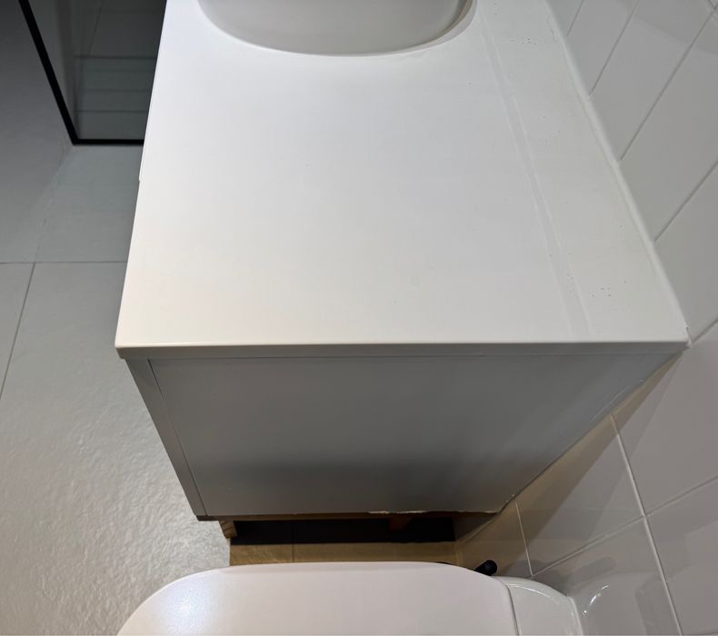 Dulap lavoar baie cu chiuveta si baterie 100x45x76