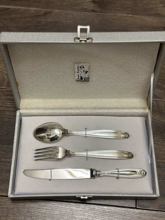 Set Tacâmuri Argint Masiv 925 – Isabel Prestige – 160g – Cutie Originală