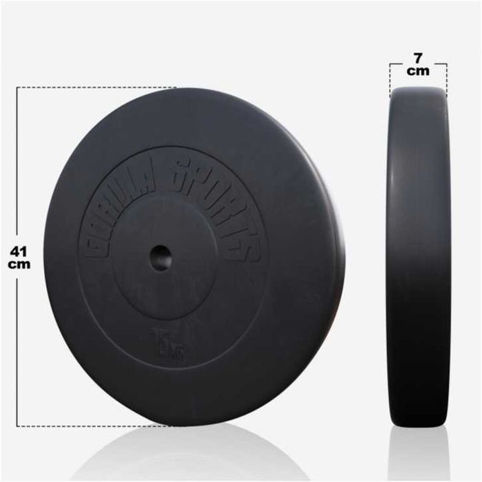 Set fitness piept + gantere 100kg