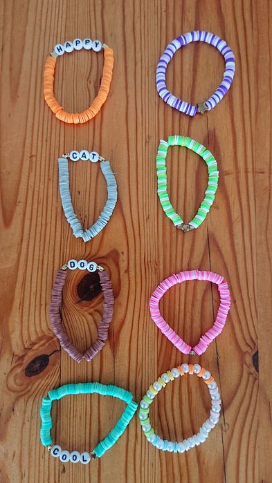 Гривни от мъниста. Ръчна изработка от полимерна глина.