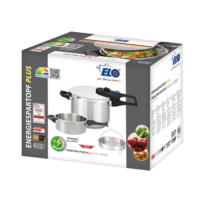 Немска тенджера под налягане ELO XL 6 литра