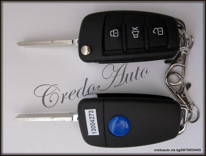 Автоаларма Octopus Yk143. Два сгъваеми ключа + Вдигане на стъкла