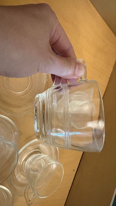 Стъклени ретро чаши за кафе