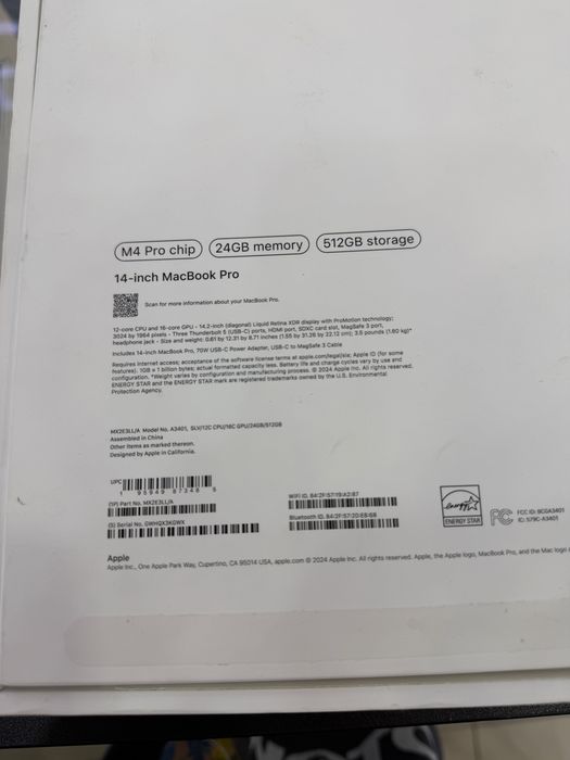 MacBook Pro 14 M4 pro 24/512/97%