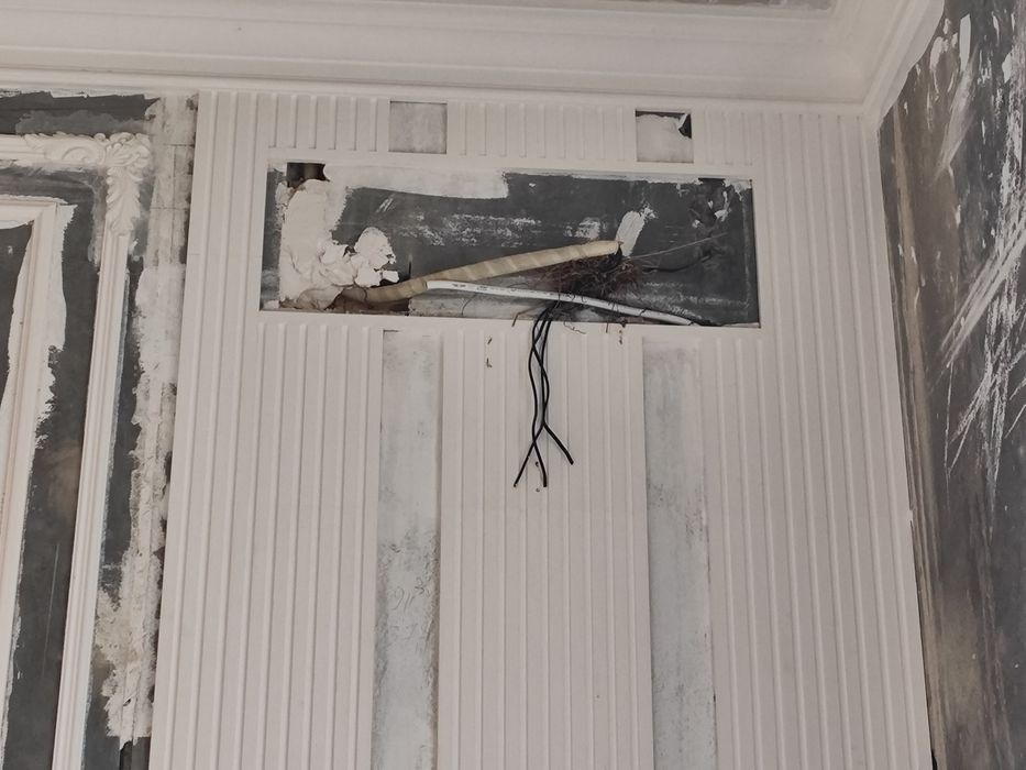 Подготовка трассы под кондиционер во время ремонта