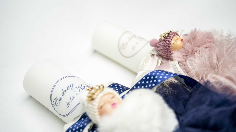 Lumanare pentru botez baieti - B01