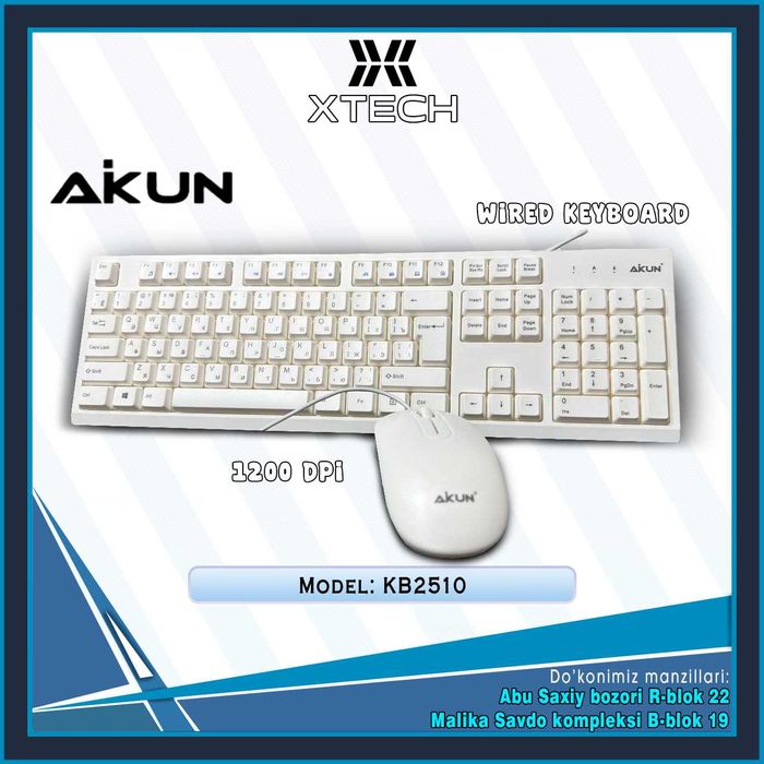 Беспроводной Клавиатура и мышь Simsiz klaviatura mishka OPTOM NARXDA