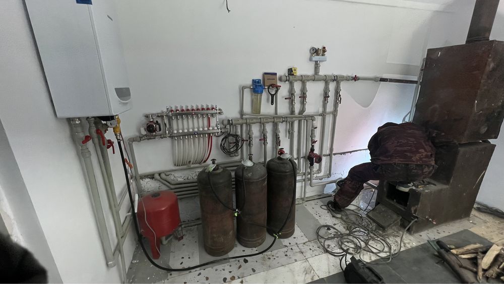 Отаплени установка газовой котлов