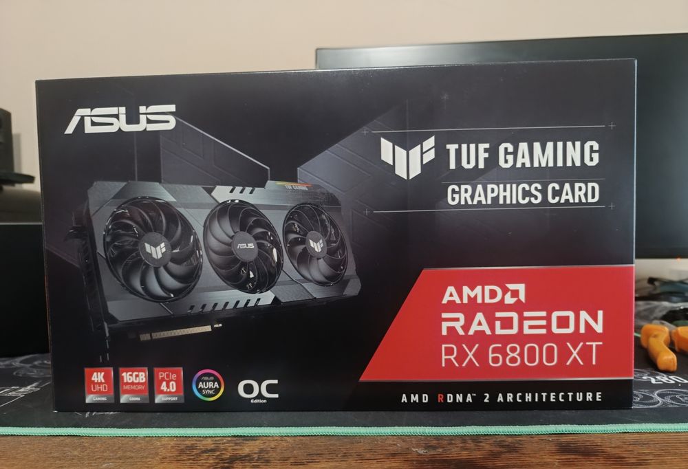 Видео картата RX 6800 XT ASUS TUF GAMING  OC 16GB GDDR6 256-bit