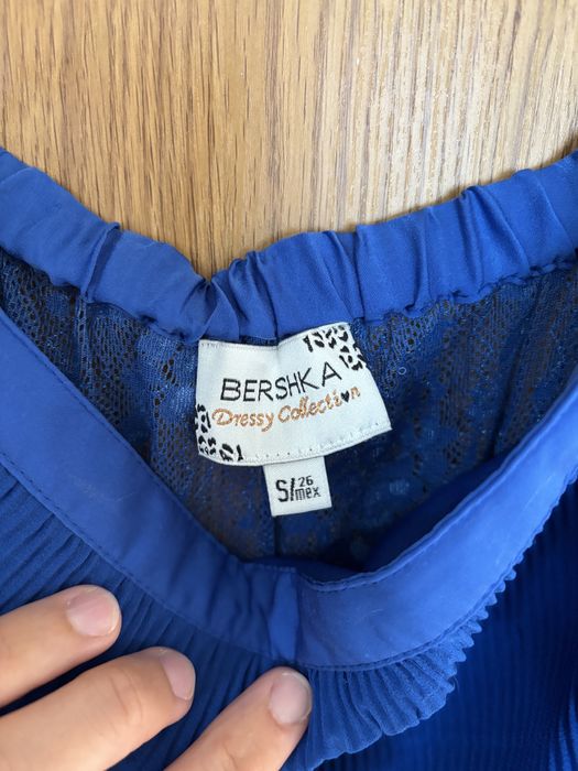 Тъмносиня рокля Bershka, размер S