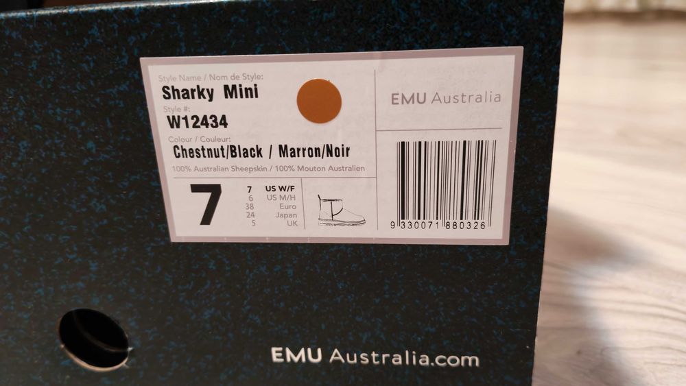 Ghete dama EMU Australia Sharky Mini Chestnut