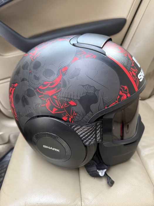 Casca moto shark sanctus black mat marimea M