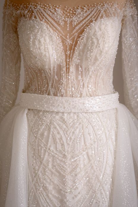 Rochie de mireasa cu trena detasabila!