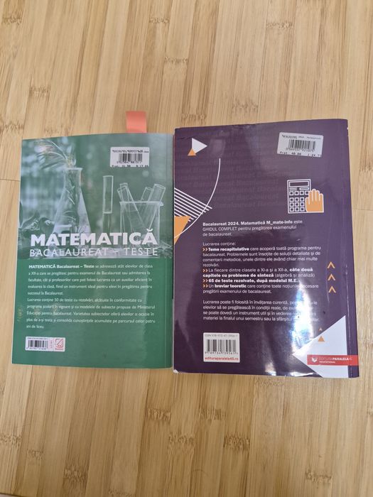 Pachet promoțional Bac - culegeri mate info și științe ale naturii 202