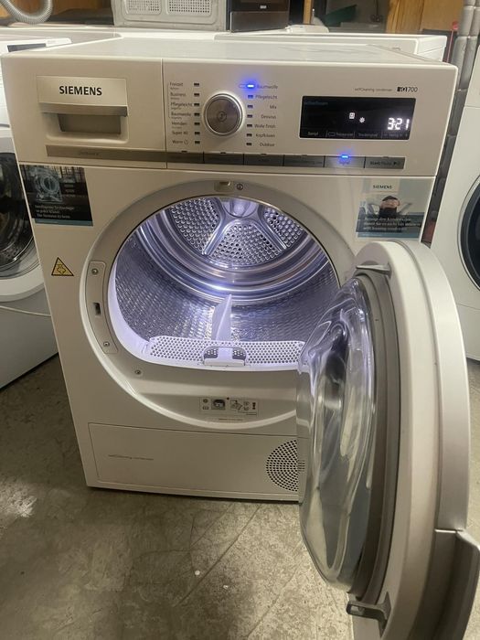 Сушилня Siemens IQ 700, 8 кг., термопомпа.  Инверторен мотор!
