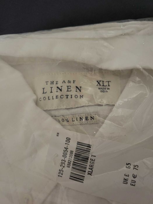 Риза 100% лен Abercrombie & Fitch размер XL - взимана за 75 евро, нова