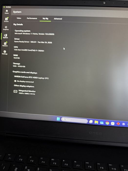 Laptop Omen 4060 I7 16GB RAM