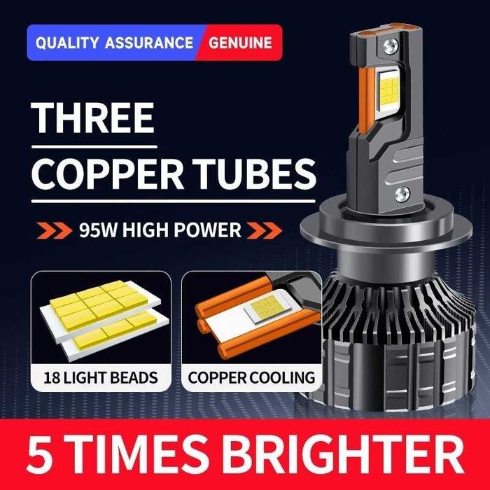 K19 LED 190W 38000LM Canbus - Ярък Фокус, Без Грешки, IP65 ГАРАНЦИЯ !