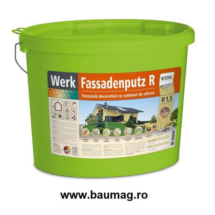 Fassadenputz, 25kg - tencuială decorativă cu silicon
