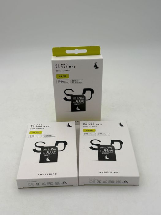 AngelBird AV Pro Mk 2 Card de Memorie SDXC 64GB UHS-II V90 , noi