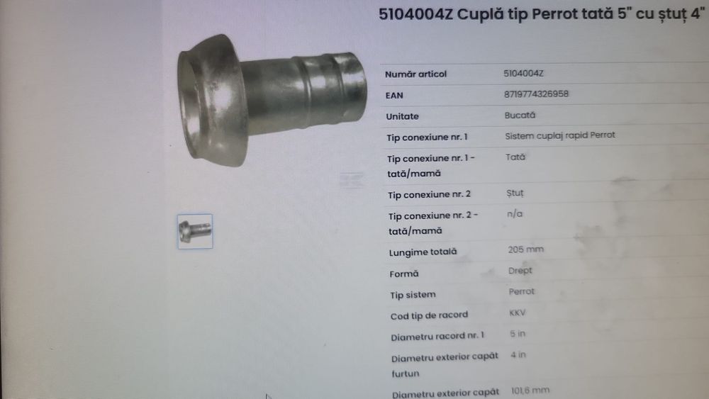 Cupla vidanja 2.3.4.5.6 8 toli perrot bazzoli bauer Ferrari furtun Vid