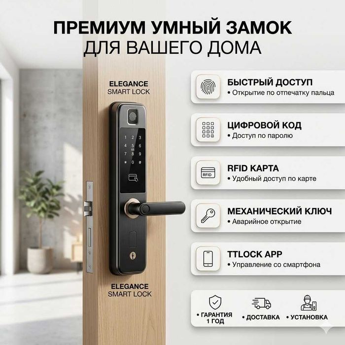 Смарт замок установка Умный замок Установка электронного замка