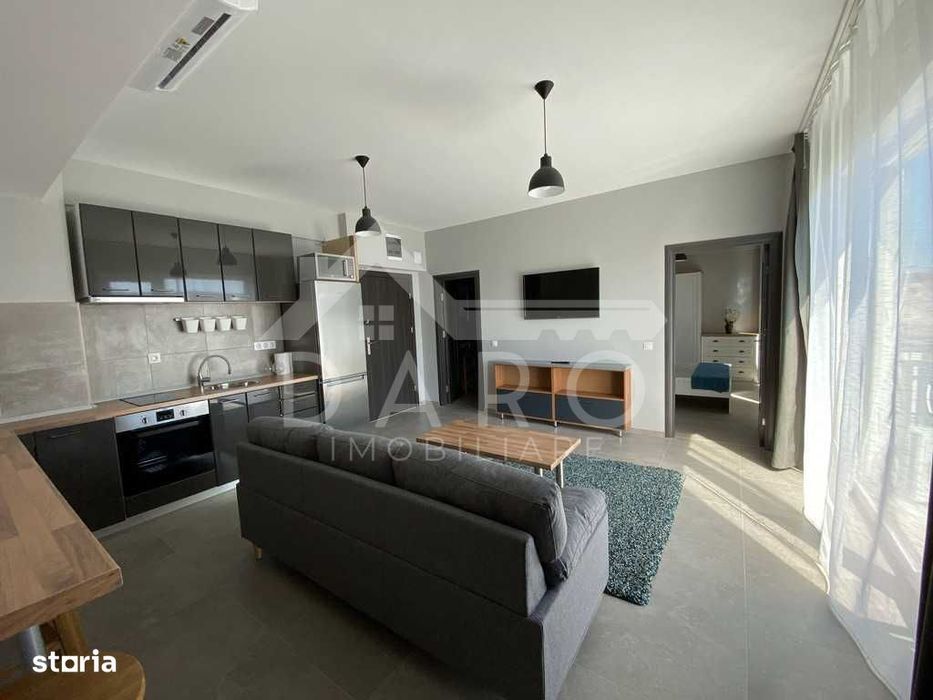 Inchiriez apartament modern 2 dormitoare+living, bloc nou centru