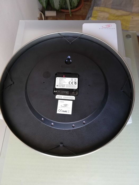 Ceas de perete cu radio control, mare, 30 cm, nou, exterior-interior